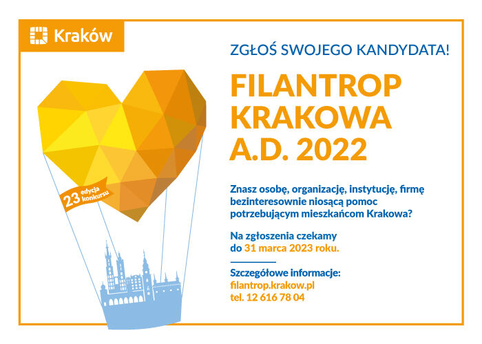 Zdjęcie Zgłoś kandydata do tytułu „Filantrop Krakowa”