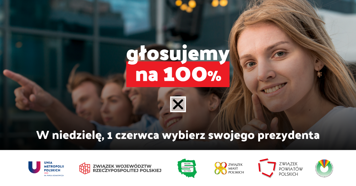 Zdjęcie Kraków włącza się do ogólnopolskiej akcji „Głosujemy na 100 procent”