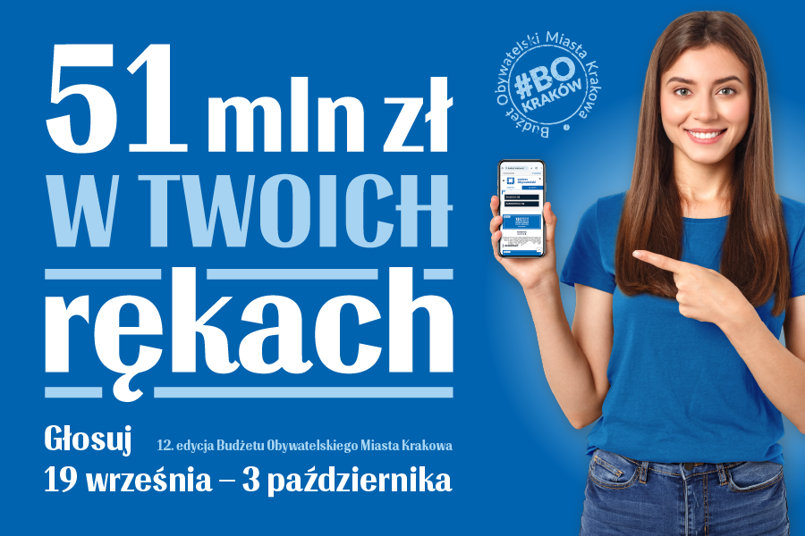 Zdjęcie 51 mln zł w Twoich rękach – jak głosować w Budżecie Obywatelskim Miasta Krakowa?