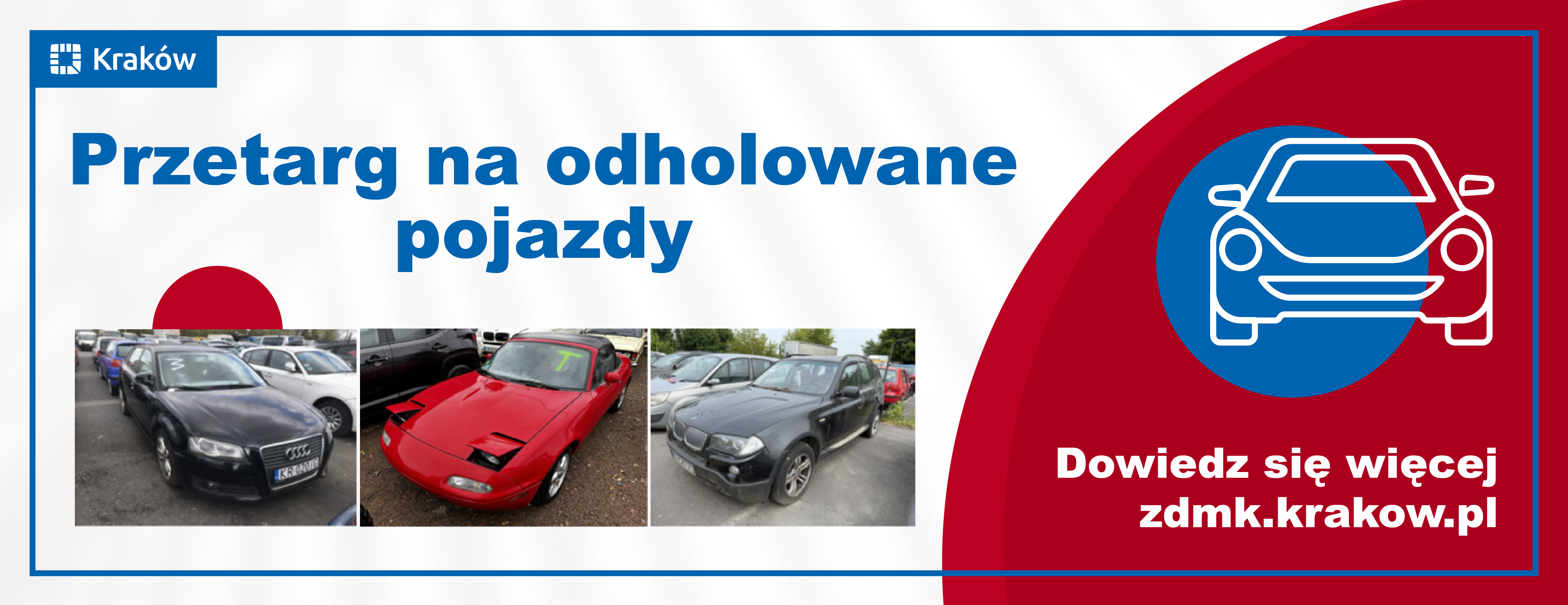 Zdjęcie Przetarg na zbycie pojazdów, które przepadły na rzecz GMK (marzec 2026)